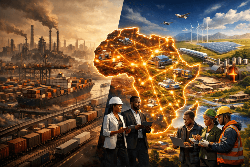 Why Africa’s Industrialization Will Not Look Like China’s—and Why That Could Be an Advantage 20260401 1436 image generation simple compose 01kn558mw0egv9rc0myp7cqv5j