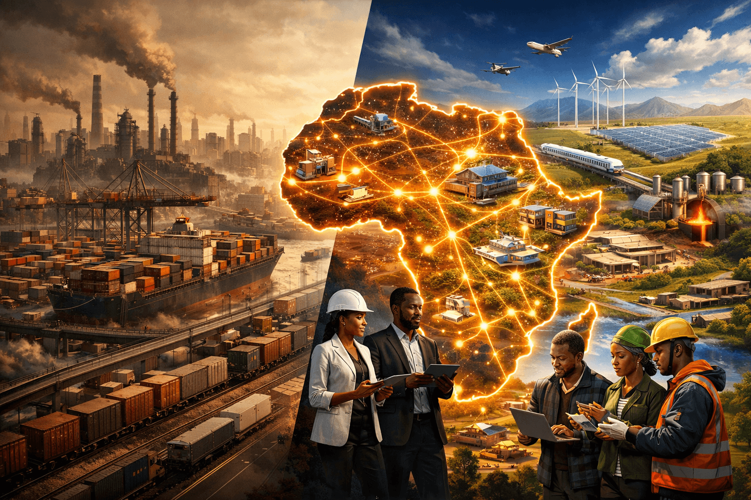 Why Africa’s Industrialization Will Not Look Like China’s—and Why That Could Be an Advantage 20260401 1436 image generation simple compose 01kn558mw0egv9rc0myp7cqv5j
